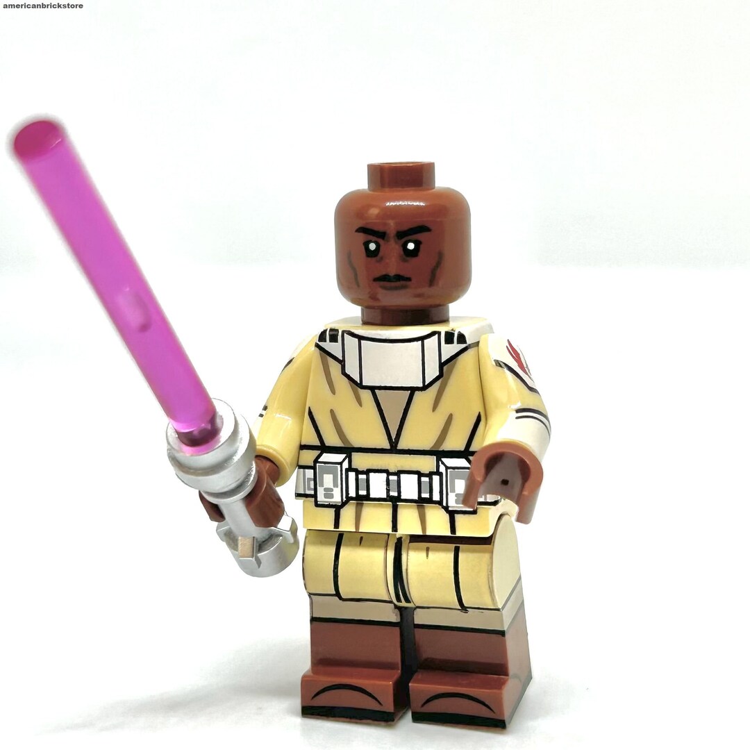 Mace Windu Minifigure Star Wars the Clone Wars Etsy