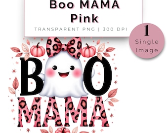 コケットゴーストボウPNG、ピンクのハロウィンガーリーシャツ、かわいい不気味なカボチャのリボンデザイン、プレッピーハロウィンPNG、デジタルダウンロード
