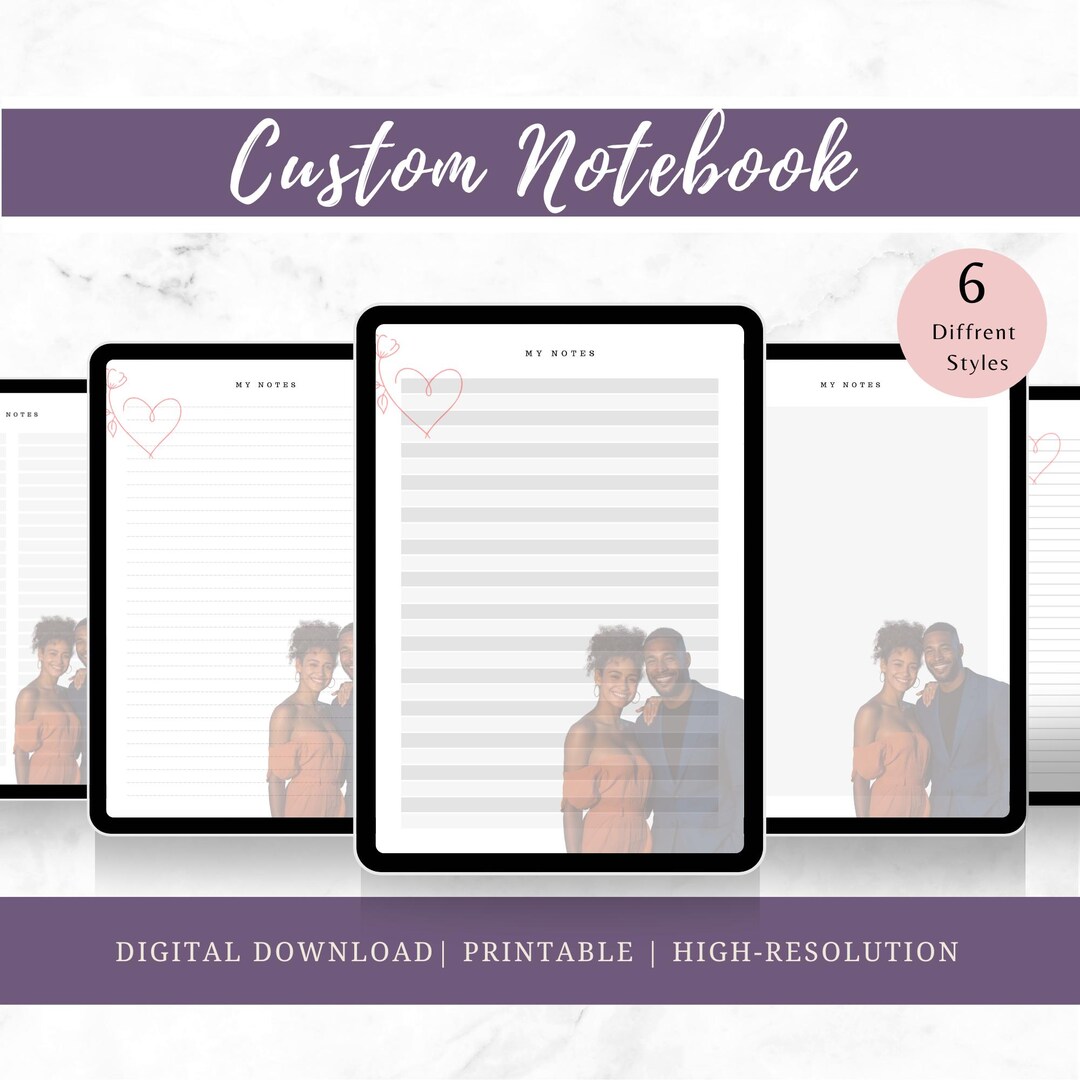 Custom Composition Notebook Paper | Personalized Notebook Page ...