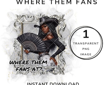 Black Cowgirl Clipart: Sassy Western PNG (Digital Download)