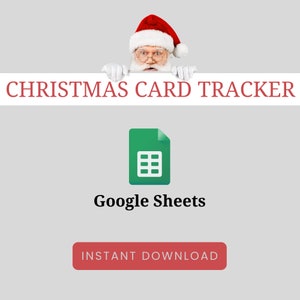 Blue Christmas Wish Gifts Tracker Google Sheets Holiday Planner ...