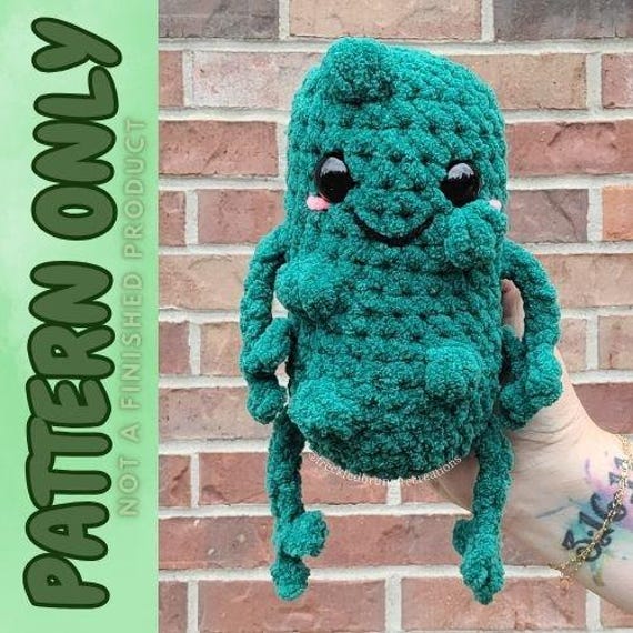 32 Pickle Crochet Patterns for Amigurumi, Keychains, Ornaments, and Plushies 3 Pickle Pete Crochet