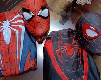 Cosplay Spiderman Miles Morales PS5 - Spiderman PS5 - Faceshell + Suit
