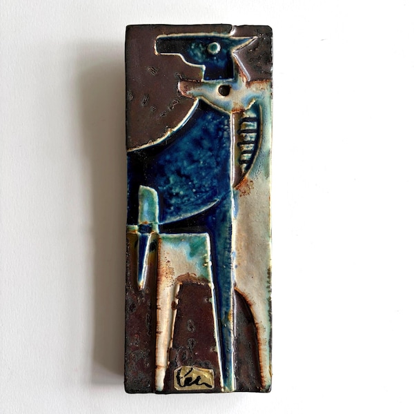 Helmut Schäffenacker Horses Wall Plaque – 1960s West German Ceramic Relief