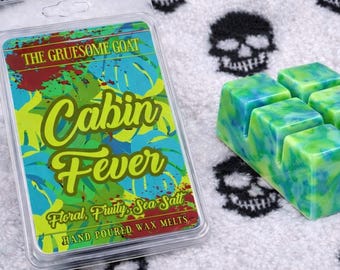 Tropical Fruity Floral Wax Melts | Summerween Scents | Gothic Gifts | Soy Wax | Beach Goth | Coconut Water | Sea Salt Mist | Cabin Fever