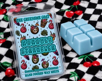 Floral Pineapple Wax Melts | Tropical Goth | Hibiscus | Summerween Scent | Gothic Decor | Horror Inspired Gift | Honolulu Strangler