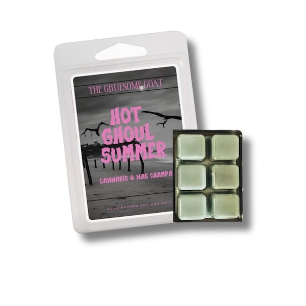 Cannabis Nag Champa Wax Melts Earthy Hippie Scented Summer Fragrances | Hot Ghoul Summer