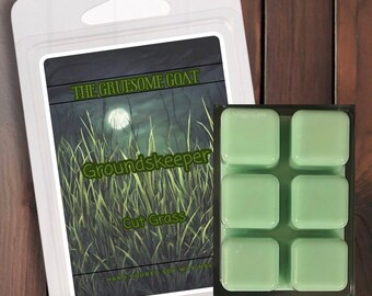 Cut Grass Wax Melt, Earthy Scented, Spooky Inspired| Groundskeeper