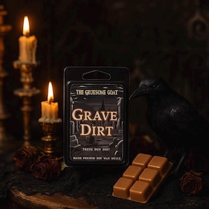 Dirt Wax Melt | Petrichor | Moss Scent | Earthy Wax Melts | Spooky Theme | Unusual Gifts | For Witches  | Gothic Home Decor | Grave Dirt