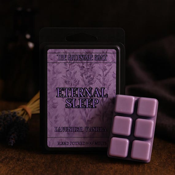 Lavender Vanilla Wax Melt | Gothic Home Fragrance | Floral Scent | Cozy | Eternal Sleep