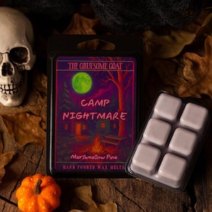 Marshmallow Pine Wax Melts | Earthy Wax Melts | Masculine Scents | Sweet Wax Melts | Gothic Home Decor | Cookie Scent | Camp Nightmare