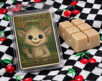 Fondants à la cire d'acajou et de noix de coco | Parfum terreux | Masculin | Inspiré des cryptides | Cadeaux effrayants | Fondants à la cire fruités | Décoration d'intérieur gothique | Windigo