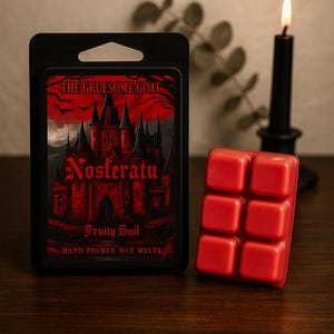 Banana Coconut Soil Wax Melt | Strange Wax Melts | Fruity Wax Melts | Unusual Scents |  Tropical Wax Melts | Gothic Home Decor | Nosferatu