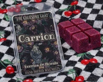Floral and Berry Wax Melts | Gothic Home Decor | Spooky Summerween Gift | Witchy Fragrance | Wax Warmer | Carrion