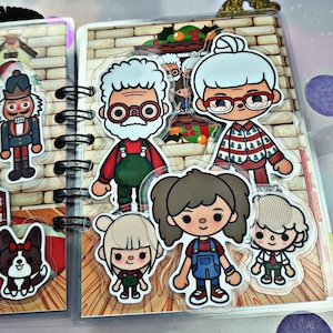 Christmas Toca Boca Paper Doll Book: Interactive Kids&#39; Activity (PDF)