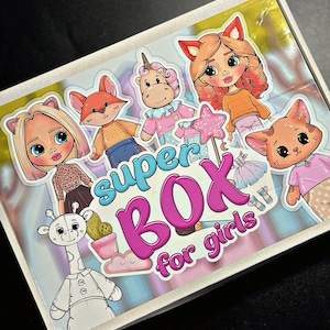 Montessori Busy Box: Paper Doll Book, Fun Squishy Toca Boca