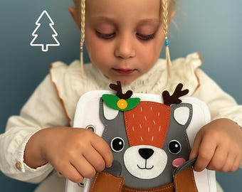 Christmas Busy Book for Toddlers – Montessori Felt Quiet Book