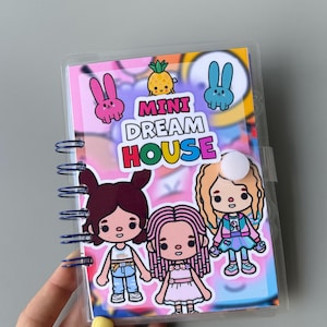 Printable Toca Boca Paper Dollhouse: Toddler Busy Book (PDF)