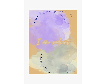 I Am Radiant - Matte Vertical Poster