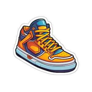 Macaron Candy Rainbow Stickers Purple Sneakers Sports Running Shoes
