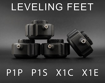 Piedini di livellamento e antivibrazione per Bambu Lab P1P / P1S / X1-Carbon (confezione da 4)