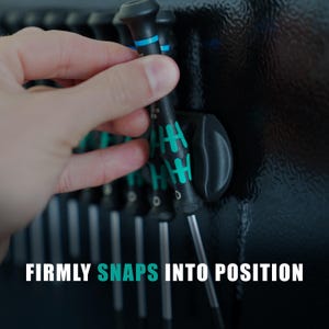 Magnetic “Snap-Fit” Bracket for WERA Precision Screwdrivers (6-25 Slot Variations)