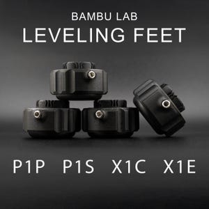 Leveling and Anti-Vibration Feet for Bambu Lab P1P / P1S / X1-Carbon (4-Pack)