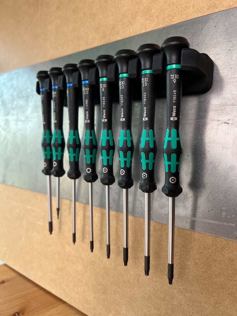 Screwdriver Bits Rack 8-slot Magnetic “hanging” Wall Rack for WERA Precision Screwdrivers - Etsy