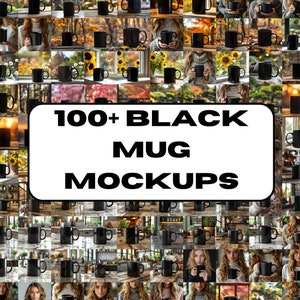 100+ Black Ceramic Mug Mockup Bundle Black Mug Plain 15oz Mockup Coffee Mug Mockup Ceramic Mug 11oz Black Cup Mockup Bundle