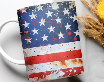 USA Flag Coffee Mug: American Pride Patriotic Gift