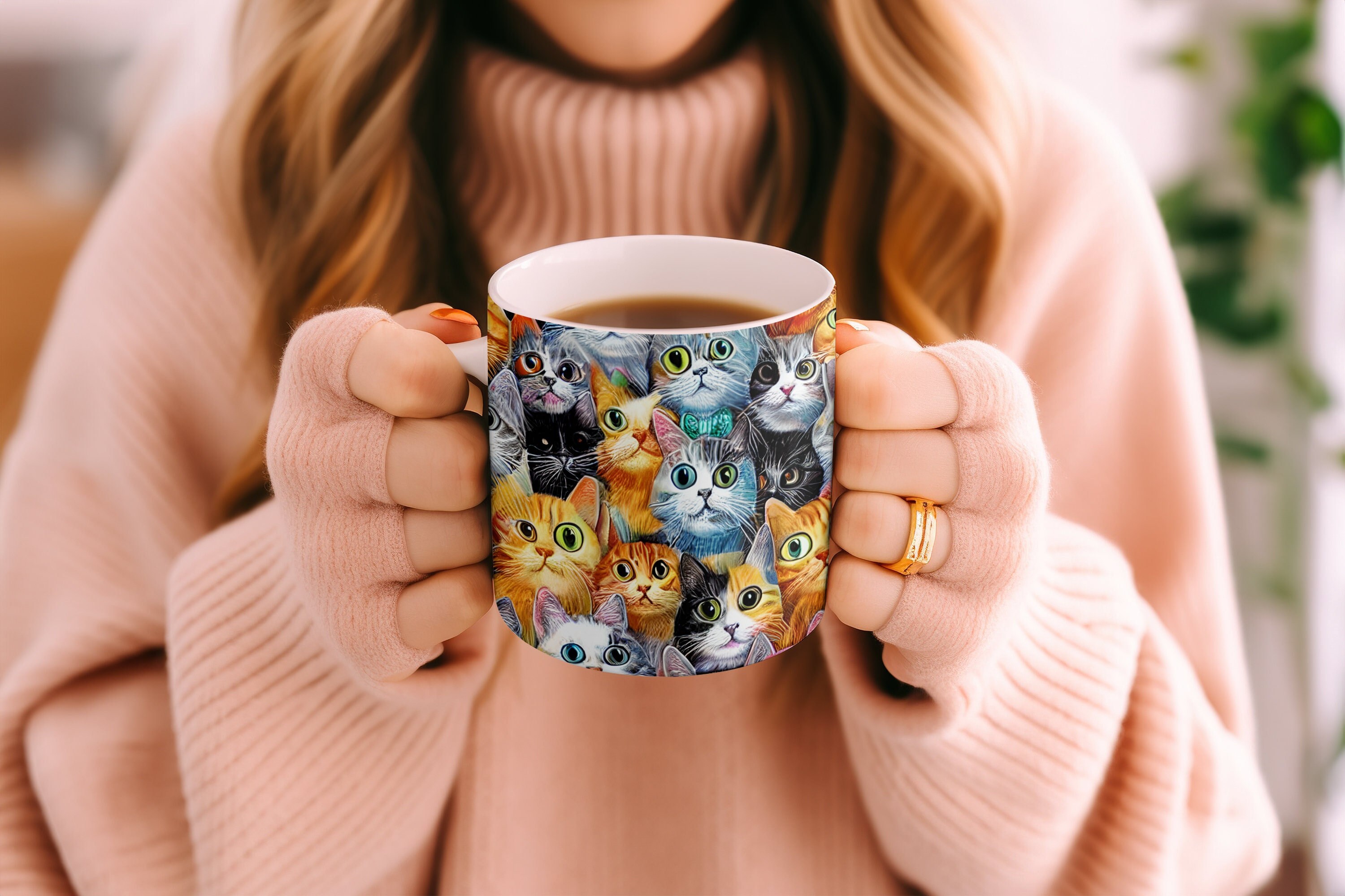Cute Gift For Cat Owner, Fun Cat Mom Mug, Gift for Cat Lovers, Crazy Cat Lady Mug, Cute Pet Owner Coffee Cup, Adorable Cat Mama Mug for Her