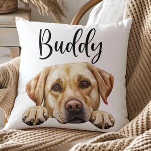 Personalized Pet Pillow: Custom Dog or Cat Portrait Pillow