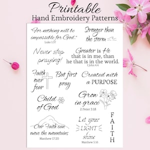 PDF Stickmuster Stickdatei religiöse Verse Stickmuster zum selbst ausdrucken und sticken Stickmuster mit Stickrahmen