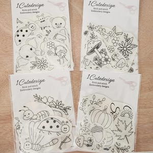 Stick & stitch flower border Washaway Embroidery Stabilizer, Stick and stitch  dissolve paper Christian bible patterns  baby pattern