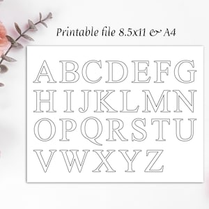 bordado pdf patrón disolver diseño del alfabeto bordado a mano imprimir y coser coser alfabeto bordado principiante alfabeto conjunto patrón