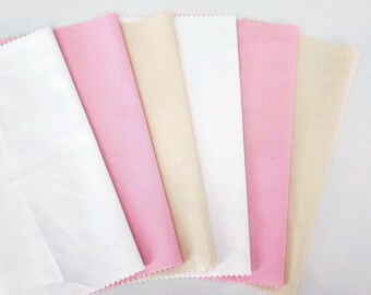 Muestrario de tela de algodón, piezas de tela de lona para proyectos de costura y bordado.