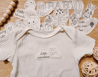 baby nursery embroidery stick and stitch transfer peel and stick embroidery pattern trendy embroidery clothes transfer washaway Stabilizer