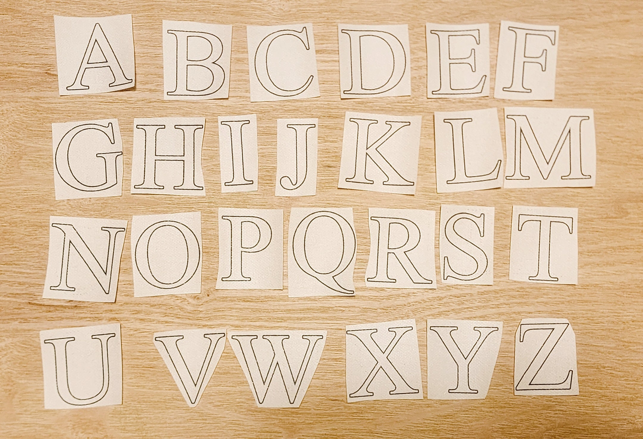 Alphabet embroidery patterns,Stick and stitch stencils, Washaway Embroidery Stabilizer, Stick and stitch dissolve paper simple alphabet