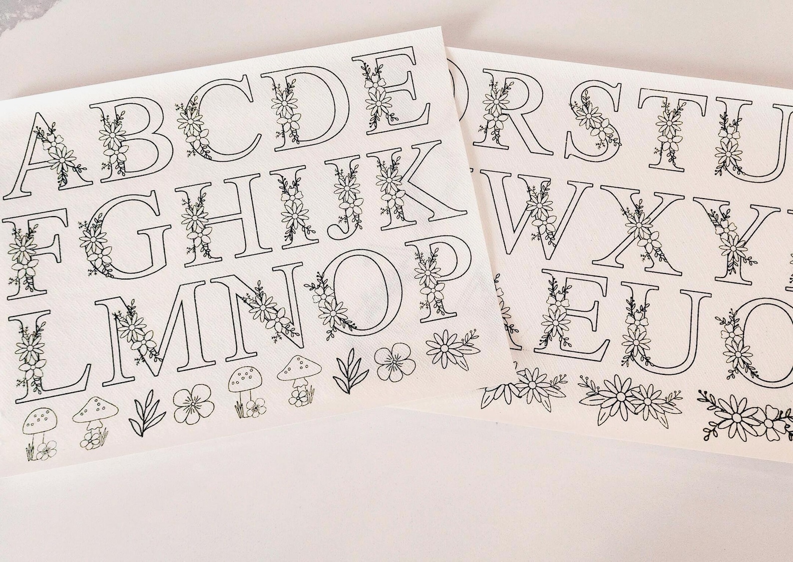 Stick and Stitch Alphabet Embroidery Peel and Stick Letter Hand ...