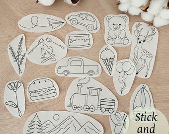 embroidery kids Stick and stitch transfer paper, Wash away Embroidery Stabilizer, sewing Stick and stitch dissolve paper car & truck stencil