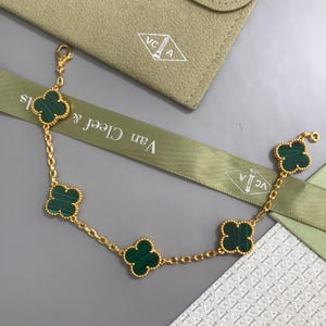 Bracciale VCA Vintage Alhambra autentico in perfette condizioni, autenticato con documenti di certificazione
