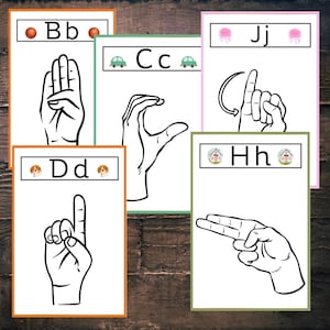 ASL ABC Flashcards (4” x 6”) Digital Download