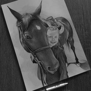 Horse drawing