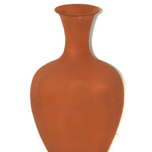 Handmade Metal Terracotta Vase Rustic Finish – Minimalist Boho Home Decor – Modern Earthy Vase – Vintage Terracotta Flower Vase