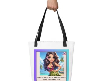 Hawaiian Auwe Blaming Tote bag