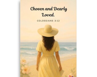 Bible Verse Wall Decor Inspired by Hawaii's Beauty - Colossians 3:12
