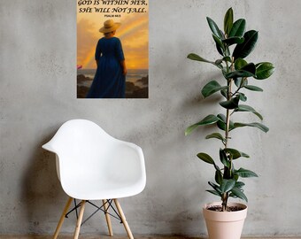 Bible Verse Wall Decor Inspired by Hawaii's Beauty - Psalm 46:5
