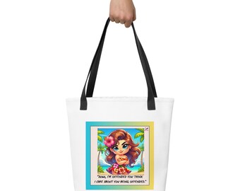 Hawaiian Auwe Offended Tote bag