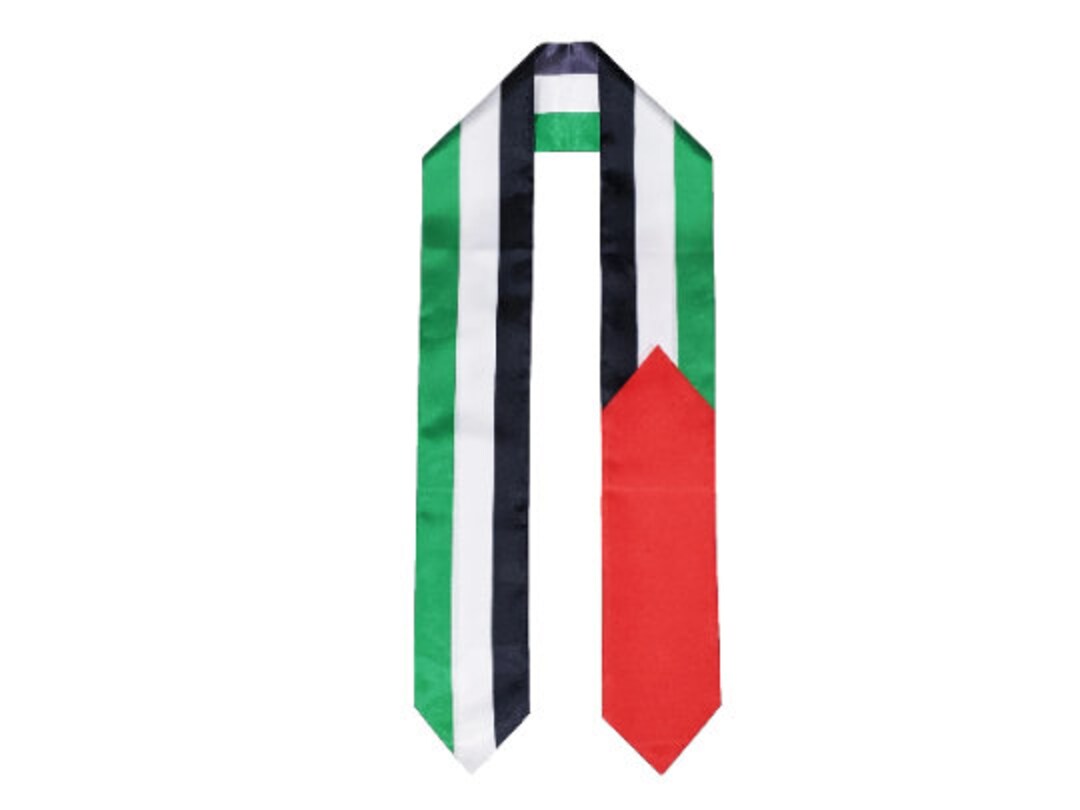 Palestine Flag Graduation Stole Palestine Flag Graduation Etsy