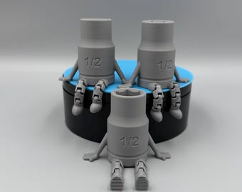 3D Printed Articulated 1/2 Inch Socket Buddy – Mechanic Gift